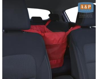 Автогамак Happy Dog (Хэппи Дог). На середину заднего сиденья. Цвет: красный.
