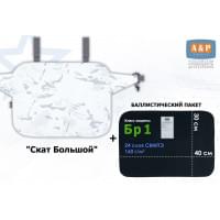 Пятиточечник тактический "Скат Большой" с баллистическим пакетом Бр 1. Цвет: снег.