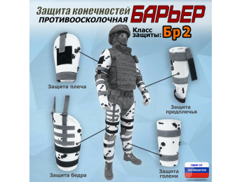 Комплект противоосколочной защиты "Барьер". Класс защиты Бр 2. Цвет: клякса.
