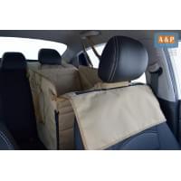 Автогамак Happy Dog Premium (Хэппи Дог Премиум). На 1/3 заднего сиденья. Цвет: бежевый.