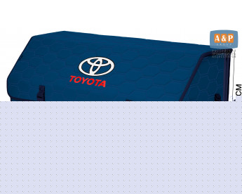 Органайзер-саквояж "Союз" в багажник Toyota (Тойота), размер XXL. Цвет: синий с синей прострочкой Соты.